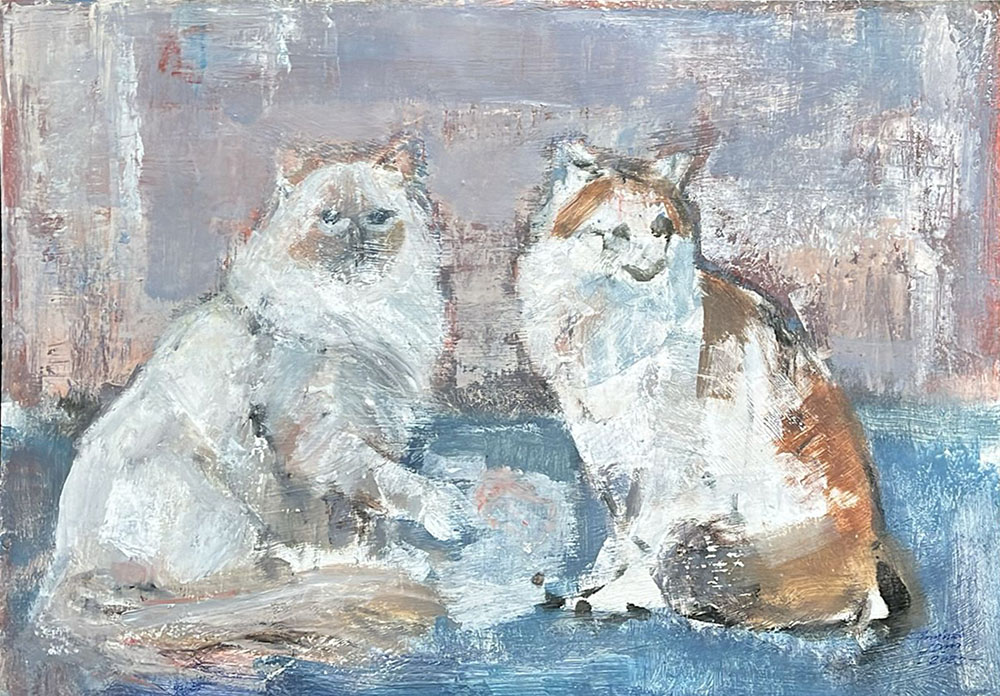 Gatti by Amissao Lima
mixed technique on board - 70x 50 cm- 2020

@amissaolima 

🐈🐈‍⬛
 #amissaolima #artgallery #labottegaartgallery #italianartist #localbusiness #artworldwide #artoftheday #castellinainchanti #chiantilovers #artlovers #artwillsaveus #chiantilove #arteintoscana #tuscany #castellinainchianti #contemporaryart #contemporaryartists #artgram #chianti #localartist #friendship #catsofinstagram