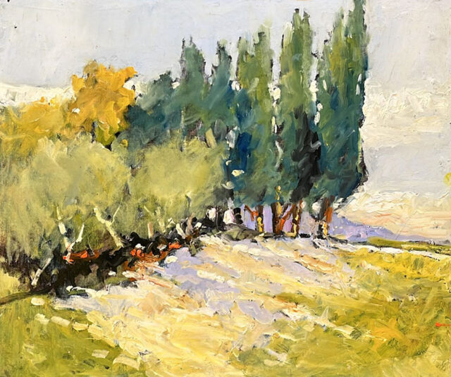 Almost summer 🏜️

Cipressi by Secondo Vannini 
60 x50 cm -oil on board - 2026

 #artgalleries #tuscany #chiantiart #localartists #labottegaartgallery #artwillsaveus #ContemporaryArt #localbusinesses #Tuscany #chianti #landscapes #landscape #secondovannini #painting🎨