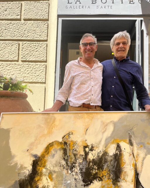 Mario and our friend, the great artist, Alfredo Titta.

@alfredotitta Alfredo Titta 
 #artgalleries #Tuscany #artwillsaveus #chiantiart #tuscany #labottegaartgallery #localbusinesses #ContemporaryArt #chianti #alfredotitta #summervibes #abstractpainting