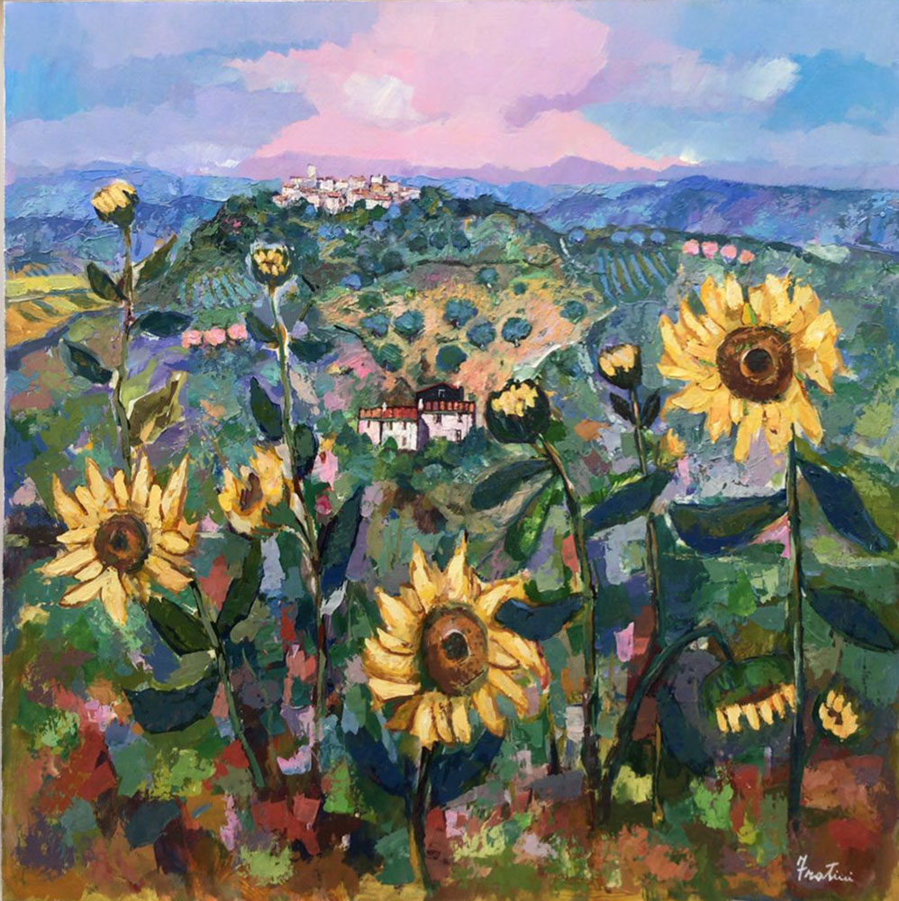 A different work by our dear friend Ilario Fratini. Come see it in our Gallery!

Paesaggio toscano con girasoli by Ilario Fratini
Oil on board - 100 x 100cm - 2021

 #oilpaintings #ilariofratini #flowers #sunflowers #labottegaartgallery #tuscany #italianartists #localbusiness #artlovers