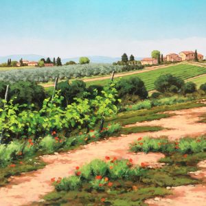 Paesaggio con vigneti