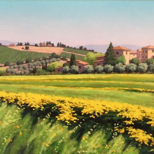 Campagna toscana in primavera